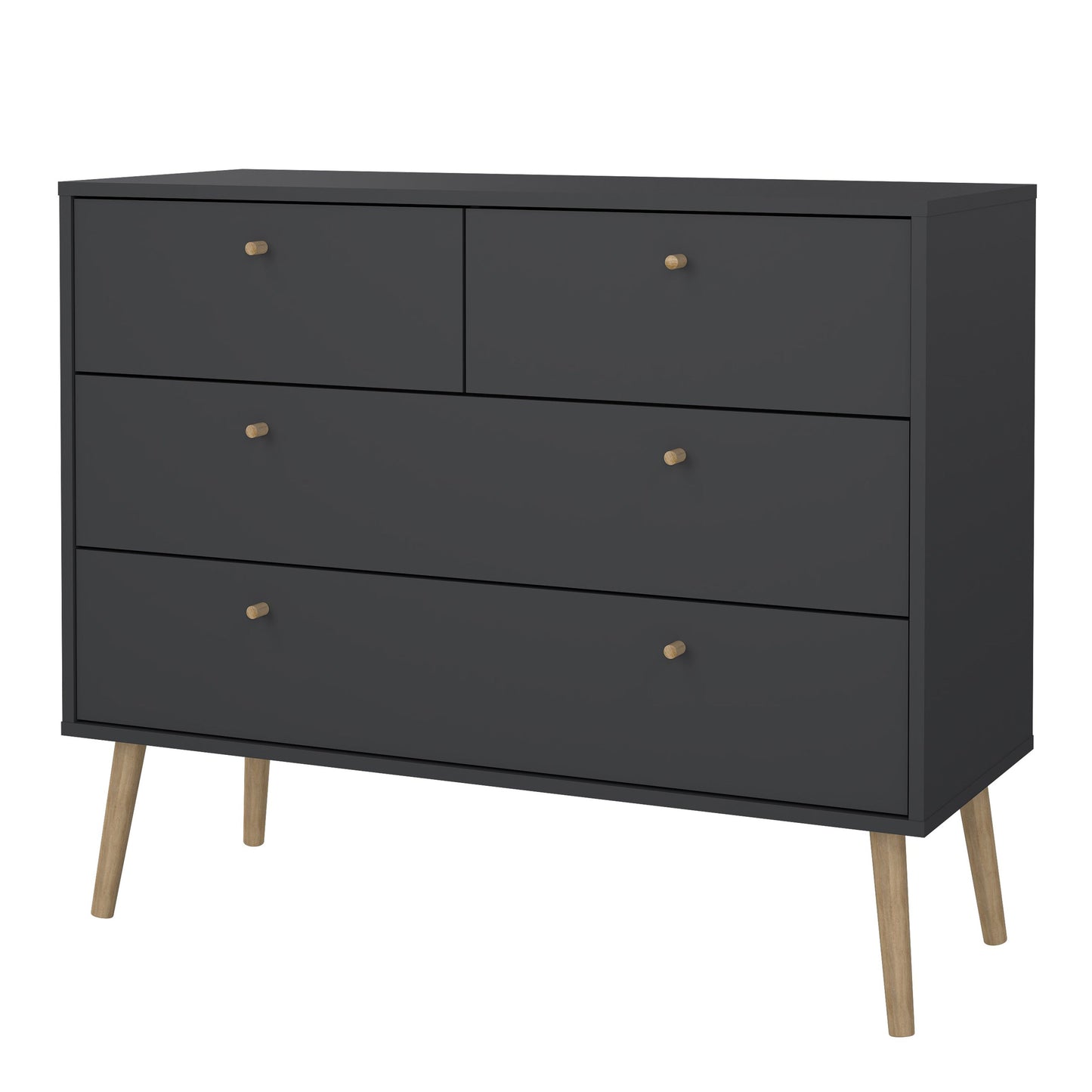 Cote | Furniture Cumbria Chest of Drawers, 2+2 Drawer - Dark Grey Cumbria, Chest of Drawers 73149124igig