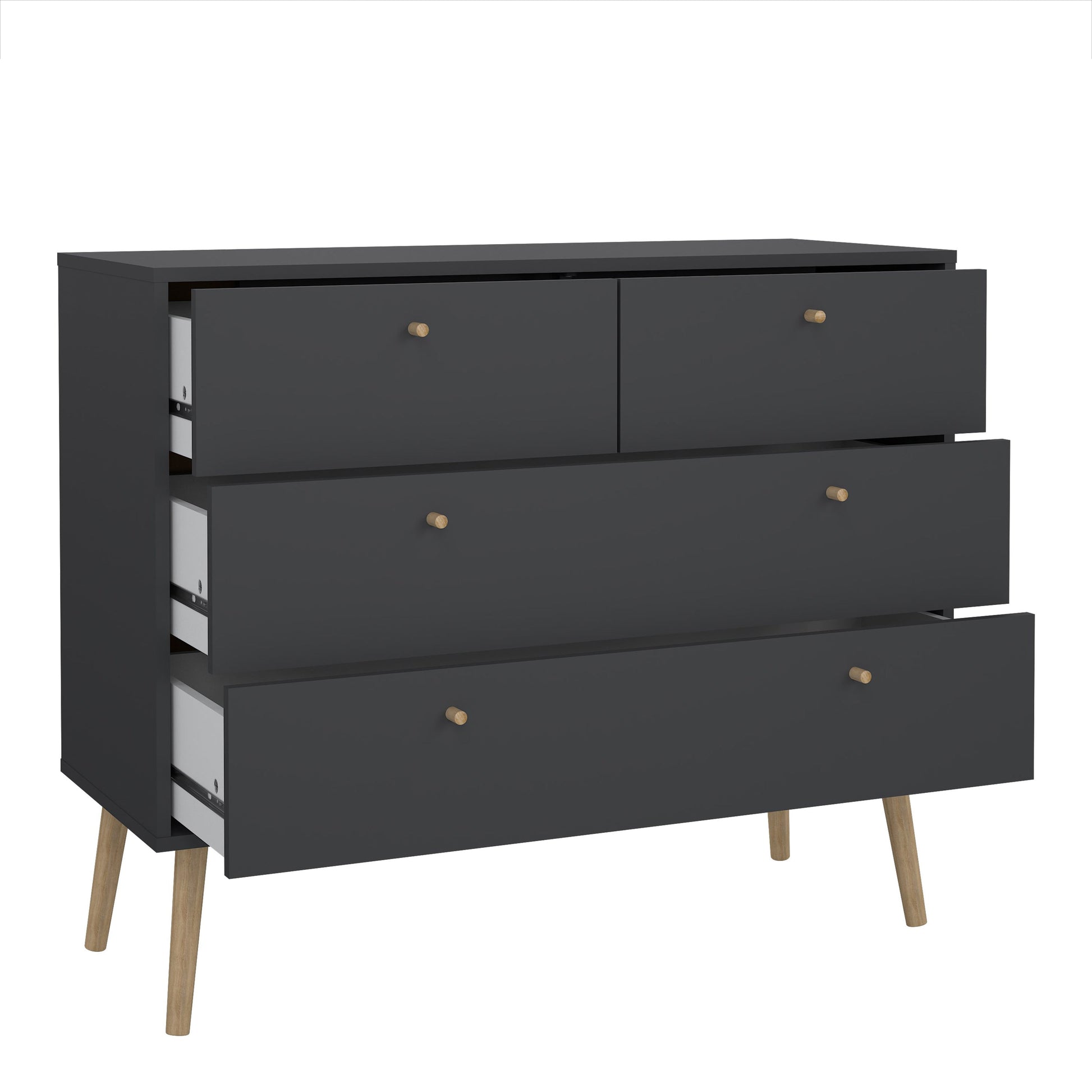 Cote | Furniture Cumbria Chest of Drawers, 2+2 Drawer - Dark Grey Cumbria, Chest of Drawers 73149124igig