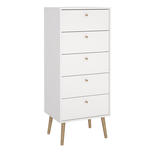 Cote Furniture |  Cumbria Chest of Drawers, 5 Drawer - White Cumbria, Chest of Drawers 731491284949