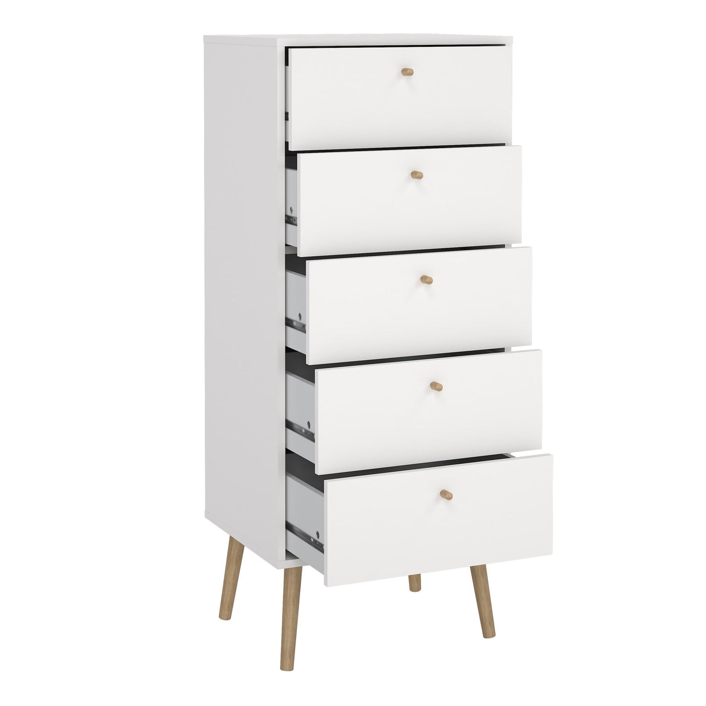 Cote | Furniture Cumbria Chest of Drawers, 5 Drawer - White Cumbria, Chest of Drawers 731491284949