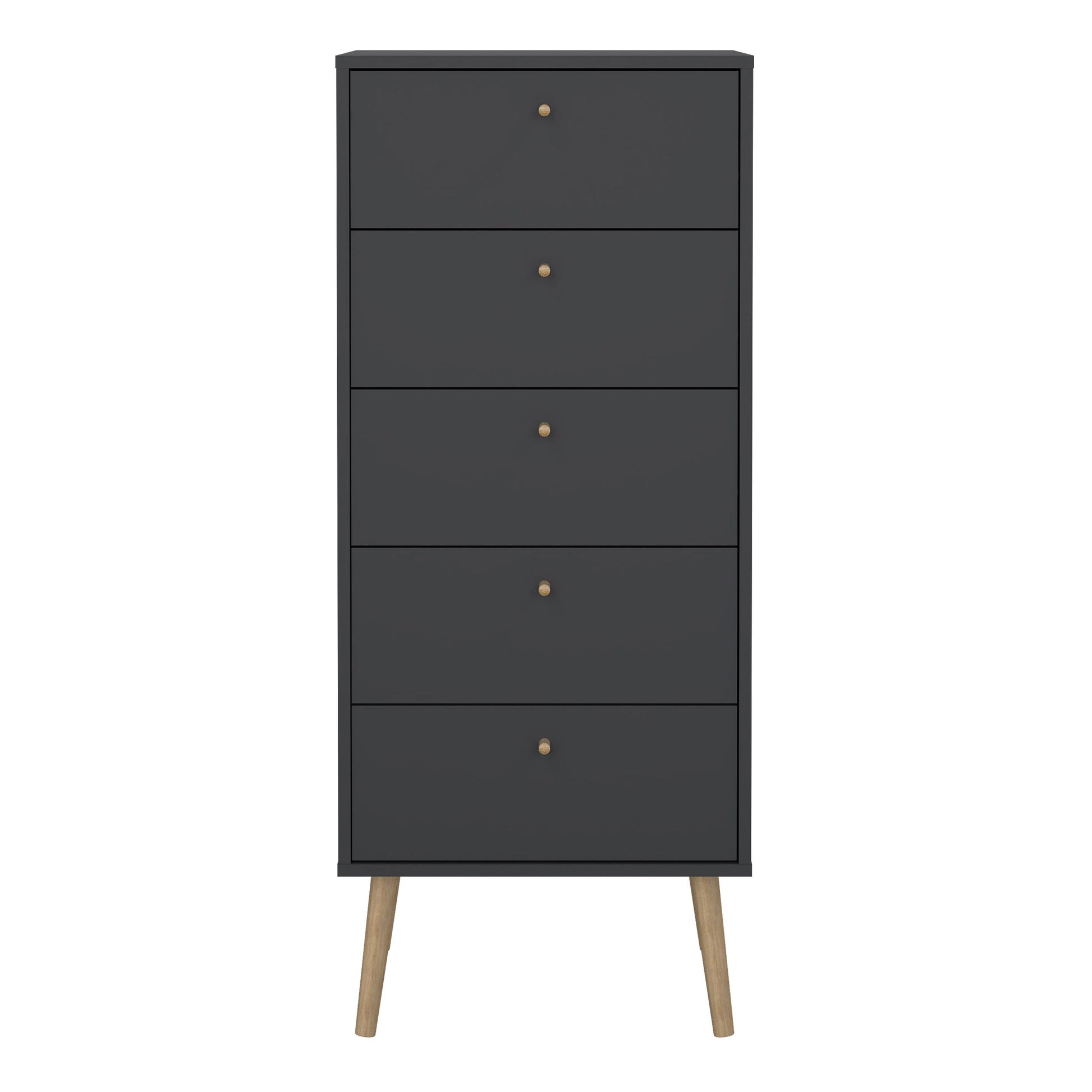 Cote | Furniture Cumbria Chest of Drawers, 5 Drawer - Dark Grey Cumbria, Chest of Drawers 73149128igig