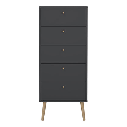 Cote | Furniture Cumbria Chest of Drawers, 5 Drawer - Dark Grey Cumbria, Chest of Drawers 73149128igig