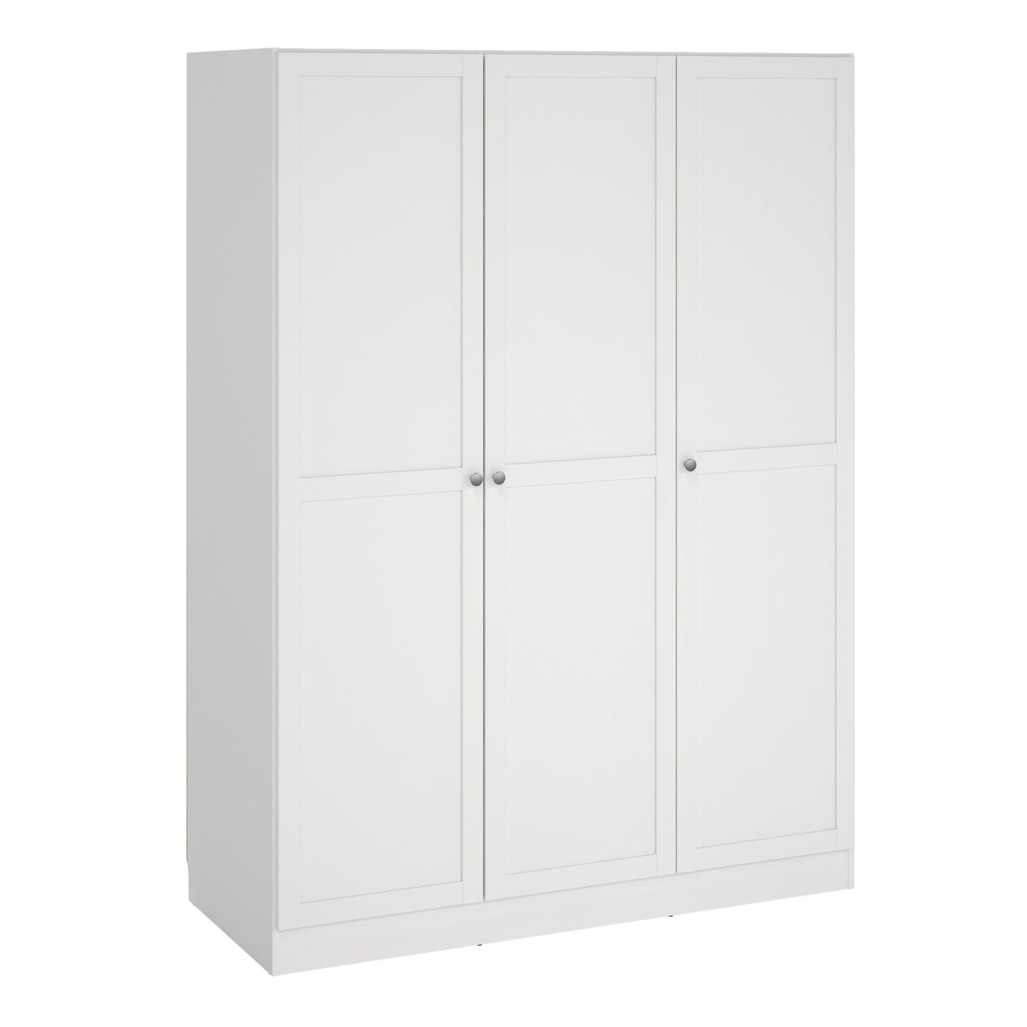 Cote | Furniture Brande Wardrobe, 3 Frame Doors - White Brande, Wardrobes 735680524949