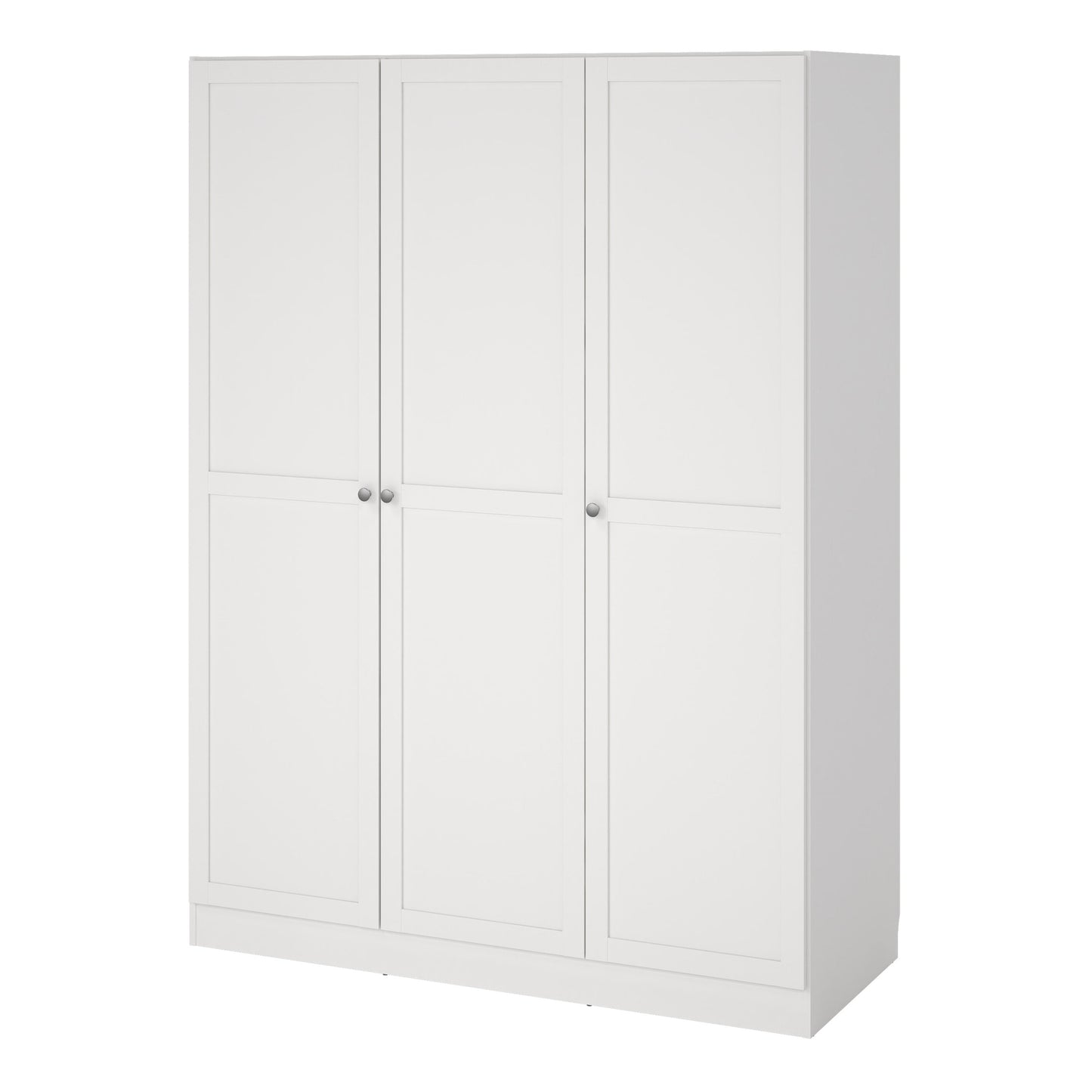 Cote | Furniture Brande Wardrobe, 3 Frame Doors - White Brande, Wardrobes 735680524949