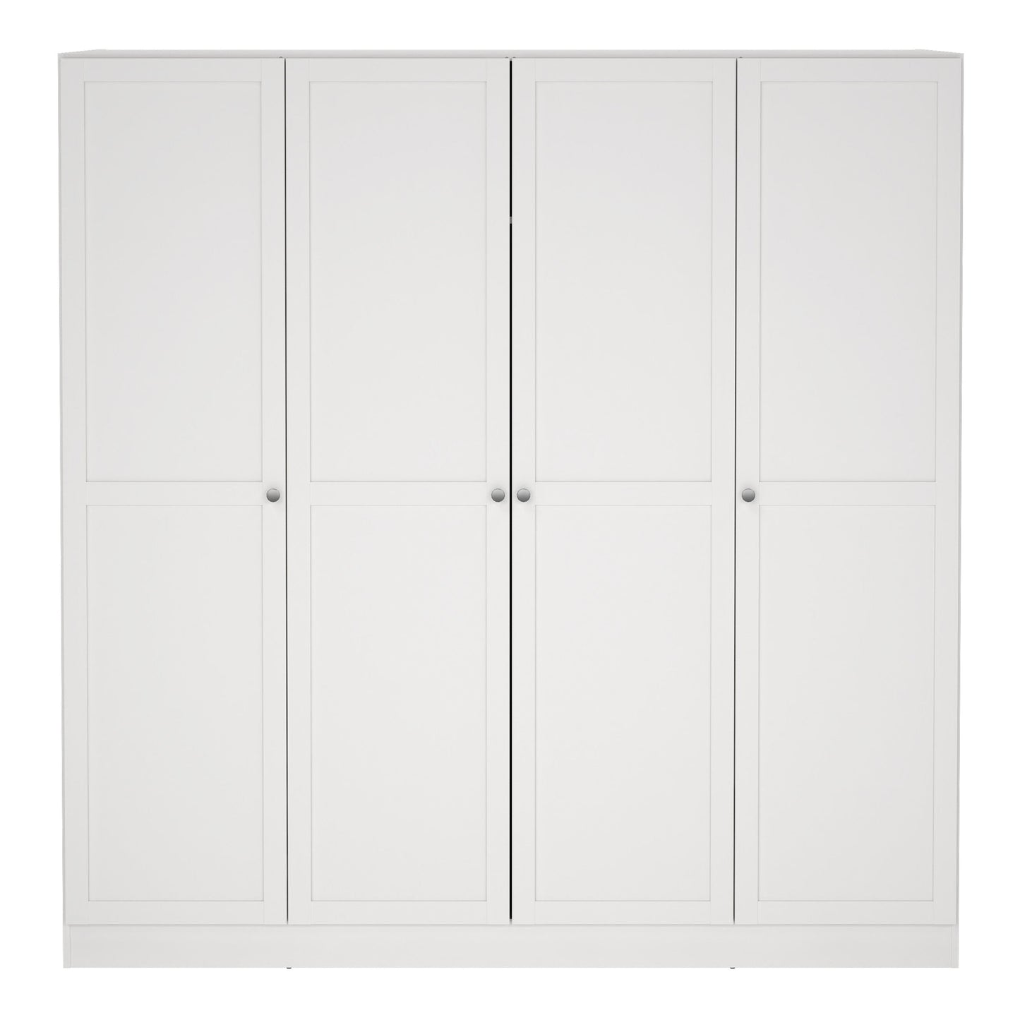 Cote | Furniture Brande Wardrobe, 4 Frame Doors - White Brande, Wardrobes 735680534949