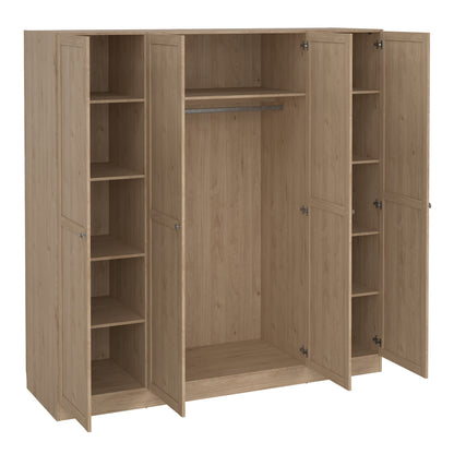 Cote | Furniture Brande Wardrobe, 4 Frame Doors - Oak Brande, Wardrobes 73568053hlhl