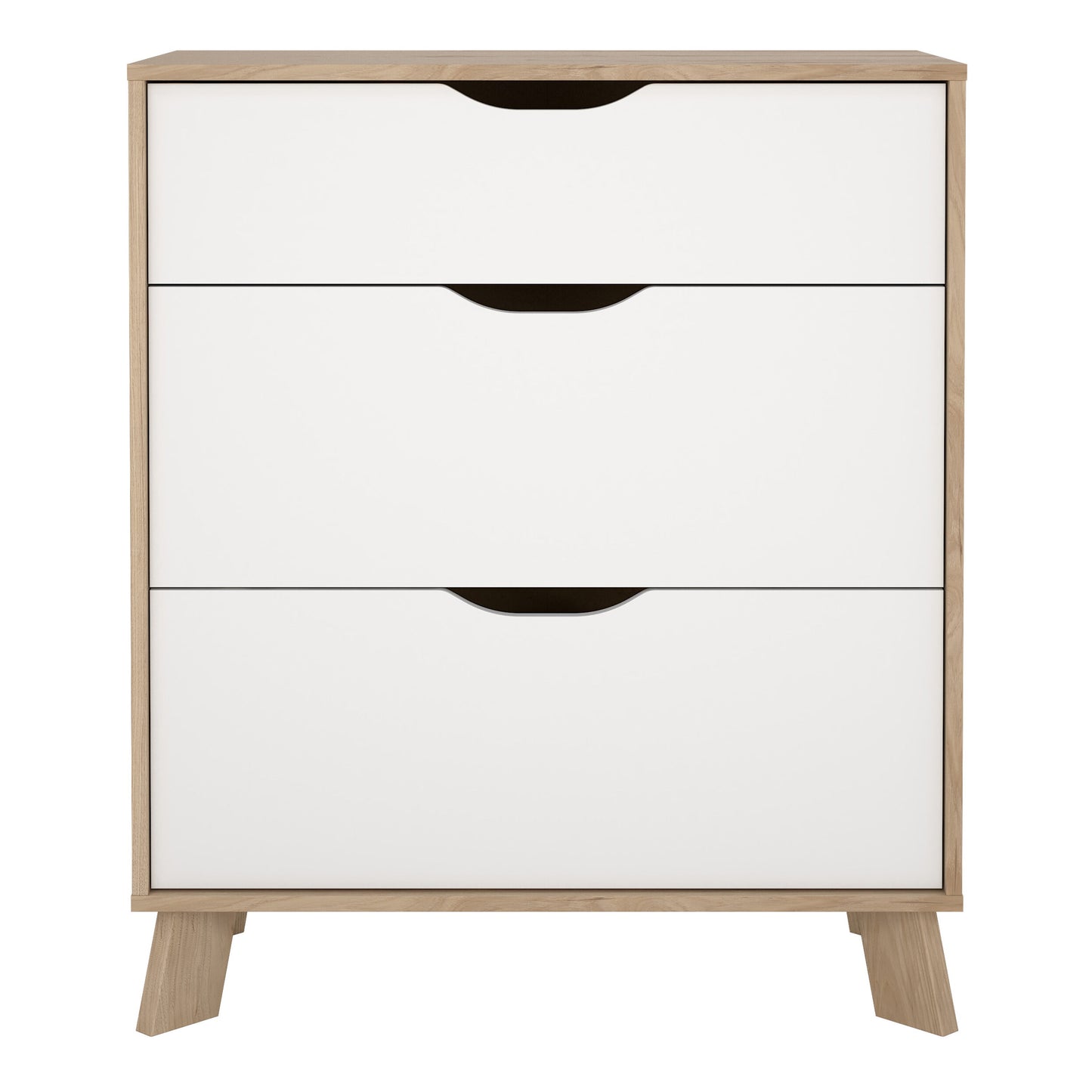 Cote | Furniture Ikast Chest of Drawers, 3 Drawer - Oak & White Ikast, Chest of Drawers 73686703hl49