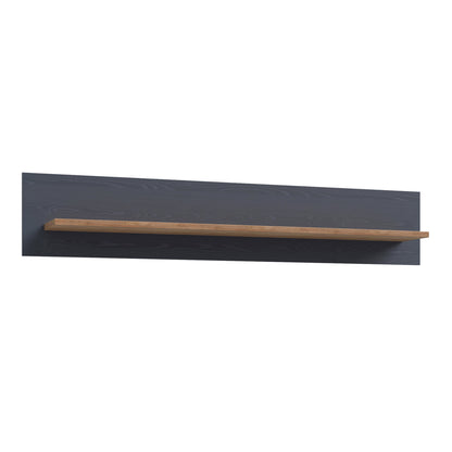 Cote | Furniture Bohol Wall Shelf  - Oak/Navy Bohol, Shelving 801bhlb01-m348