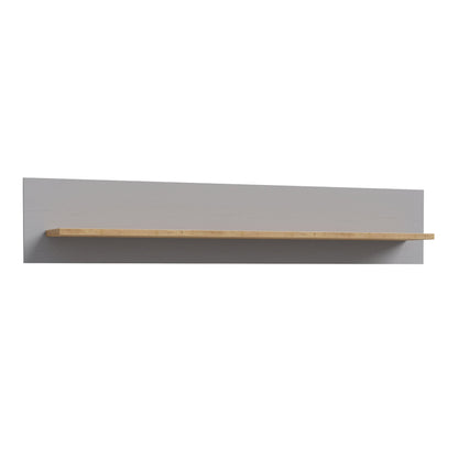 Cote | Furniture Bohol Wall Shelf - Oak/Grey Bohol, Shelving 801bhlb01-m478