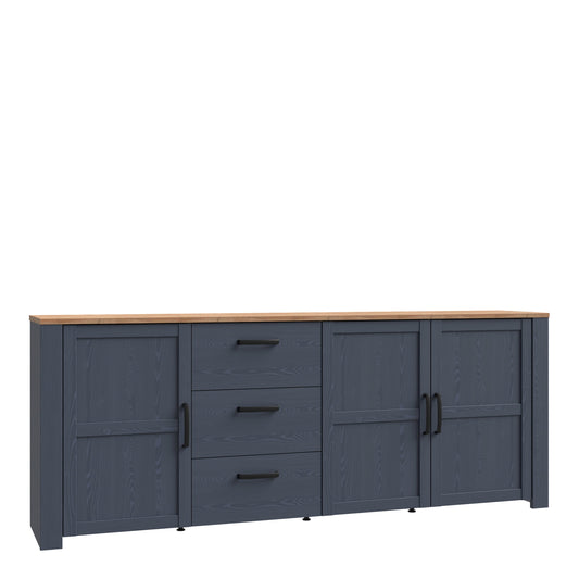 Cote | Furniture Bohol Sideboard, Large - Oak/Navy Bohol, Sideboards 801bhlk241r-m348