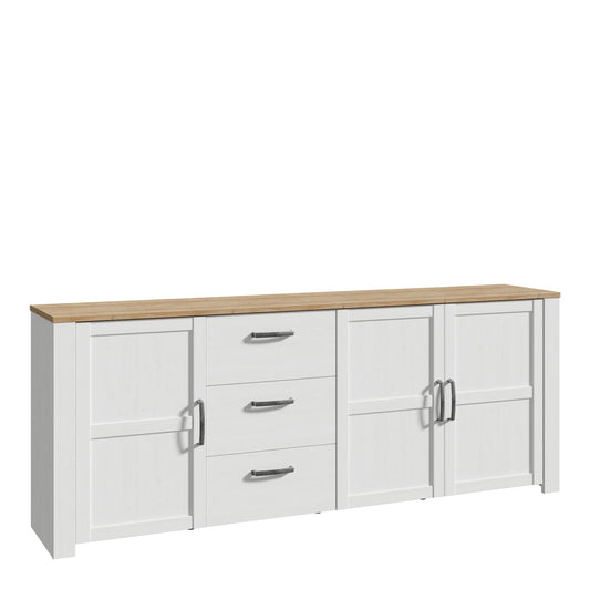 Cote | Furniture Bohol Sideboard, Large - Oak/White Bohol, Sideboards 801bhlk241r-m482