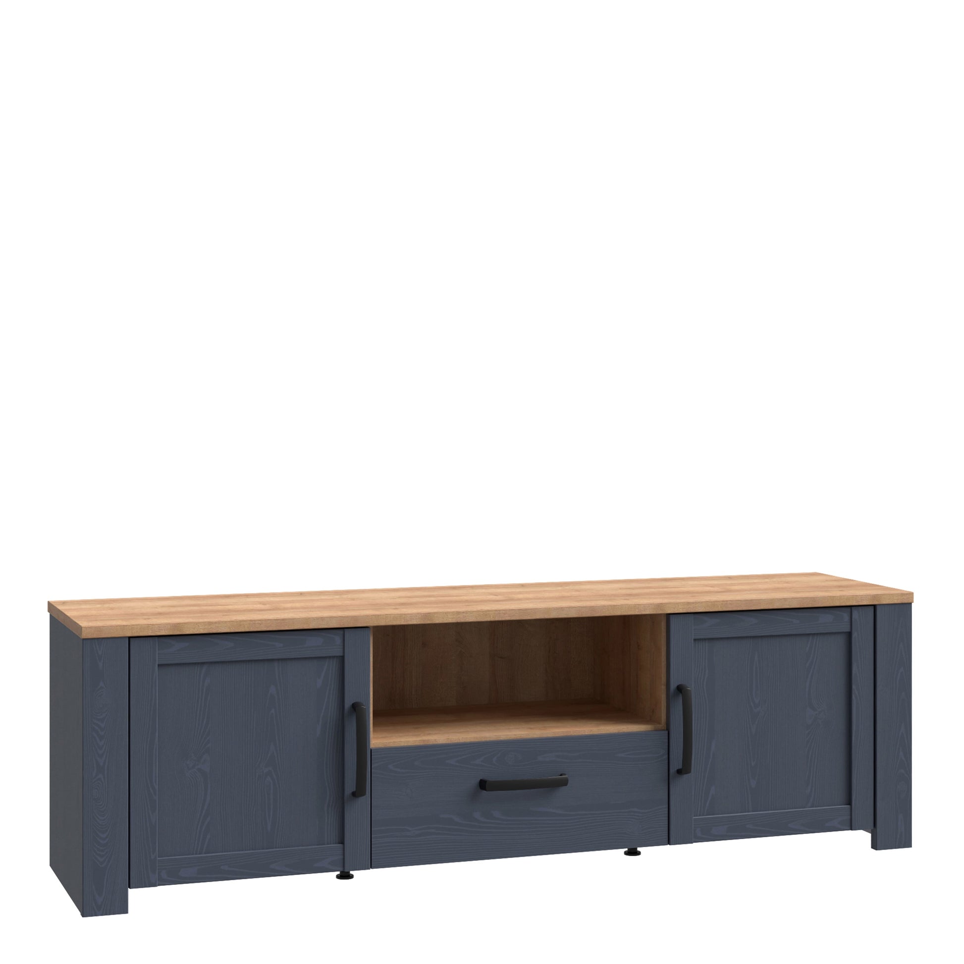 Cote | Furniture Bohol TV Unit - Oak/Navy Bohol, TV Stands 801bhlt131-m348