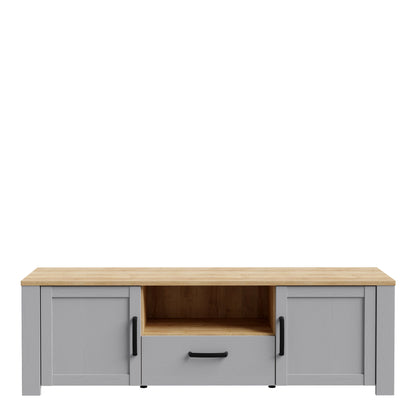 Cote | Furniture Bohol TV Unit (Inc. LED Light) - Oak & Grey Oak Bohol, TV Stands 801bhlt131m478p2