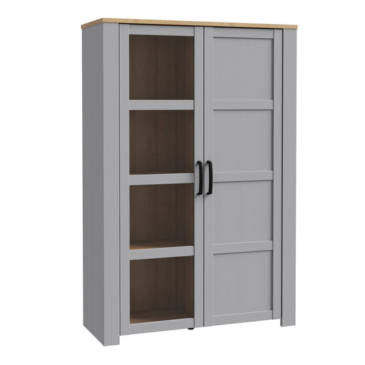 Cote | Furniture Bohol Display Cabinet - Oak/Grey Bohol, Display Cabinets 801bhlv621-m478