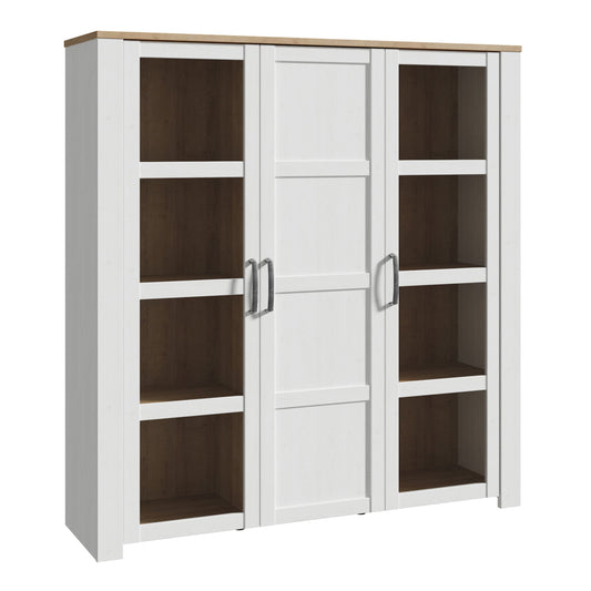 Cote | Furniture Bohol Display Cabinet, Large - Oak/White Bohol, Display Cabinets 801bhlv631-m482