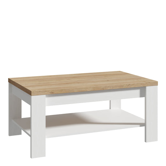 Cote | Furniture Bohol Coffee Table - Oak/White Bohol, Coffee Tables 801brct501-m482