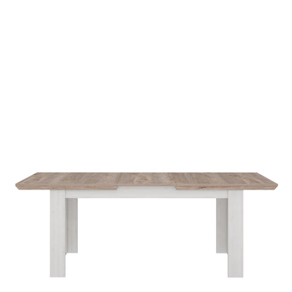 Cote | Furniture Illoppa 4-6 Extendable Dining Table - Snowy Oak & Oak Illopa, Dining Tables 801eplt401-j99