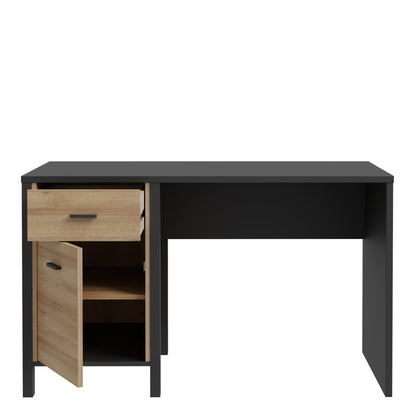 Cote | Furniture High Rock Desk, 1 Door + 1 Drawer - Black & Oak High Rock, Dressing Tables & Desks 801hrkb211l-m197