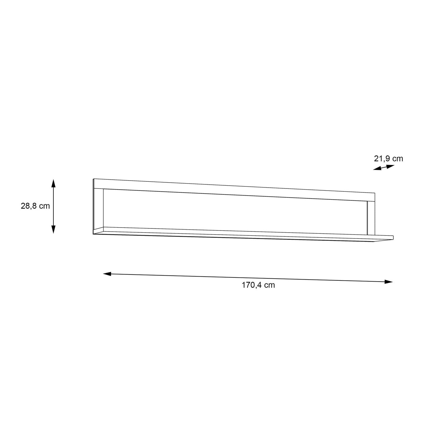 Cote | Furniture Malte Brun Wall Shelf - Oak Malte Brun, Shelving 801mtbb01-d84