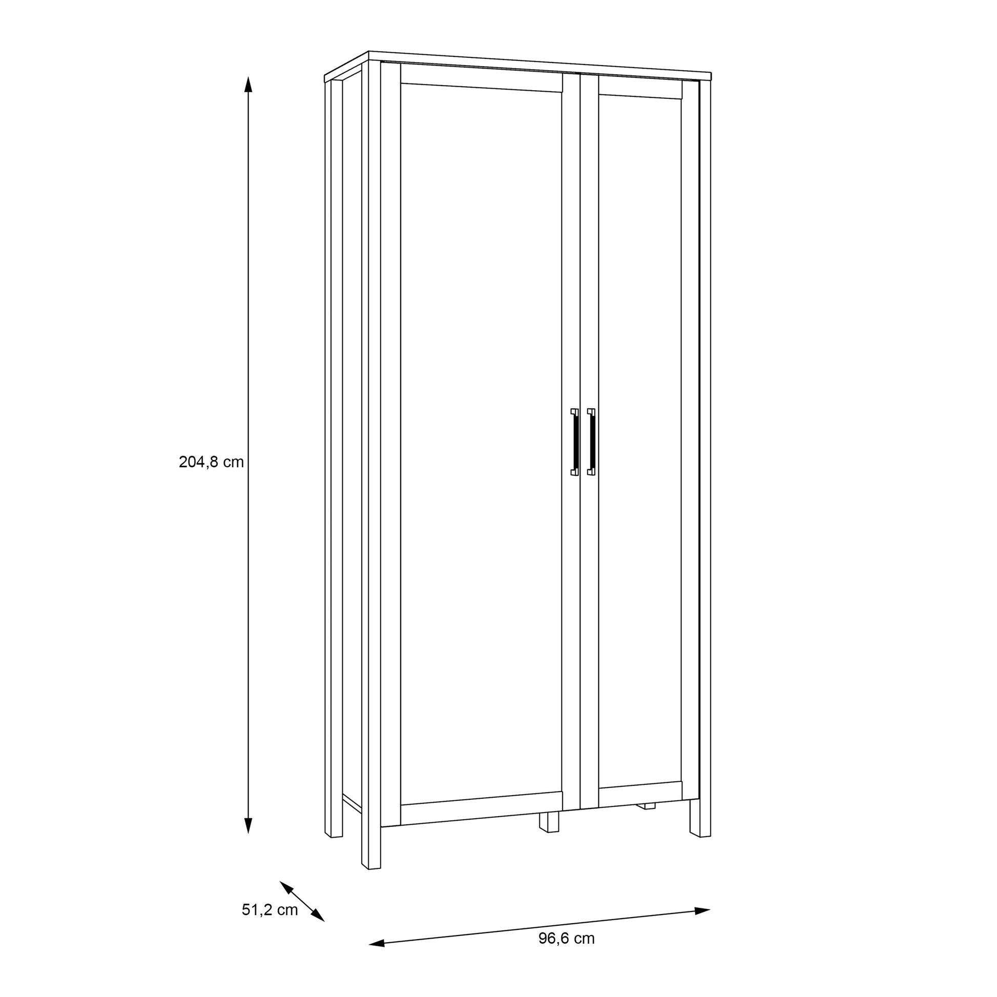 Cote | Furniture Malte Brun Display Cabinet - Oak Malte Brun, Display Cabinets 801mtbv721r-d84