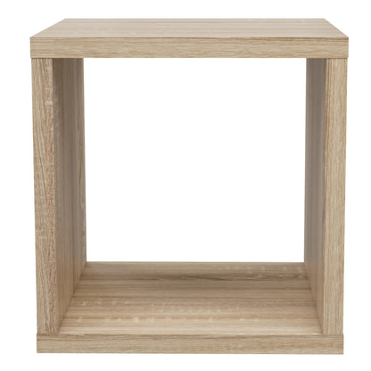 Cote | Furniture Mauro Singular Cube Storage Unit - Sonoma Oak Mauro, Side Tables 801mxxr011-d30f