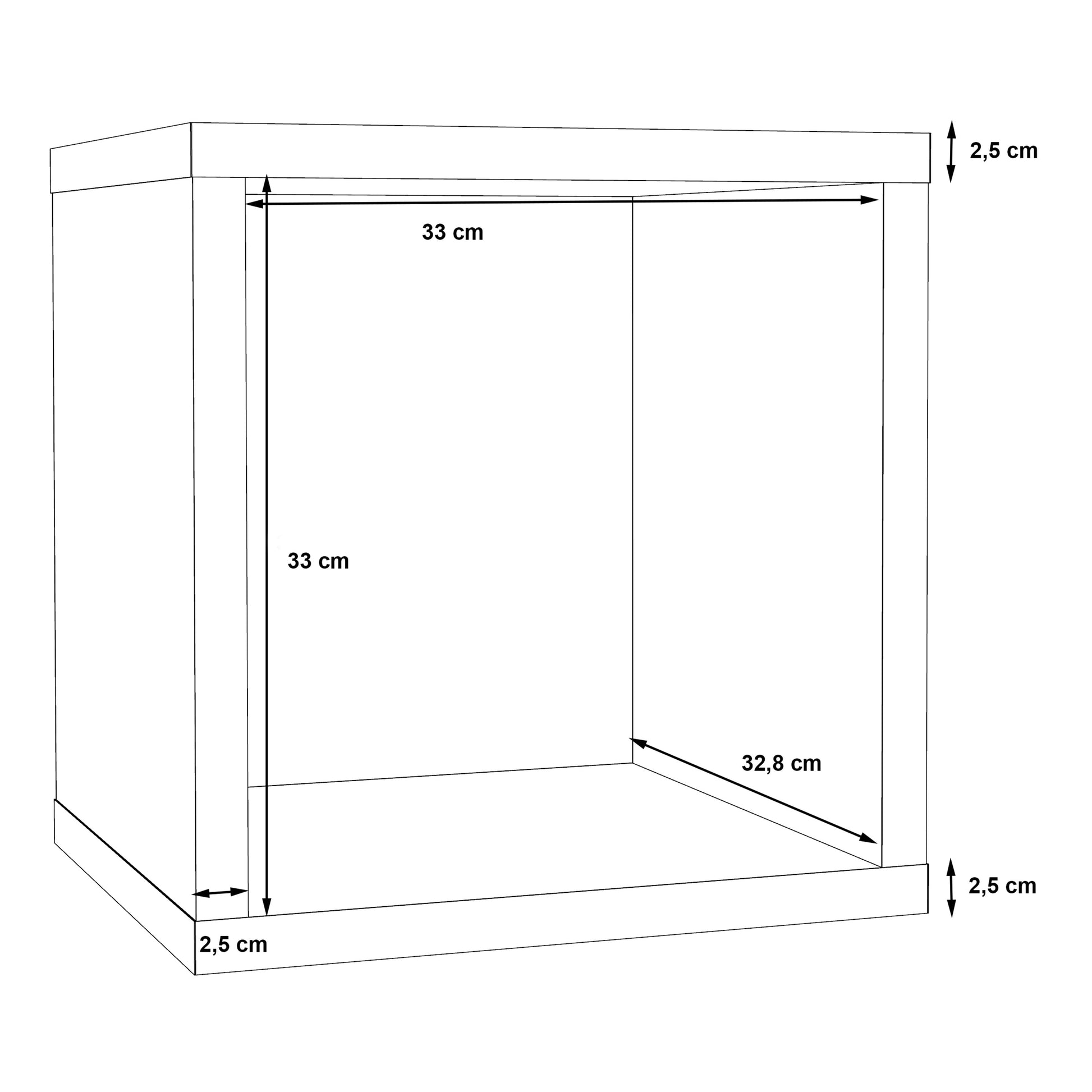 Cote | Furniture Mauro Singular Cube Storage Unit - Concrete Grey Mauro, Side Tables 801mxxr011-u39