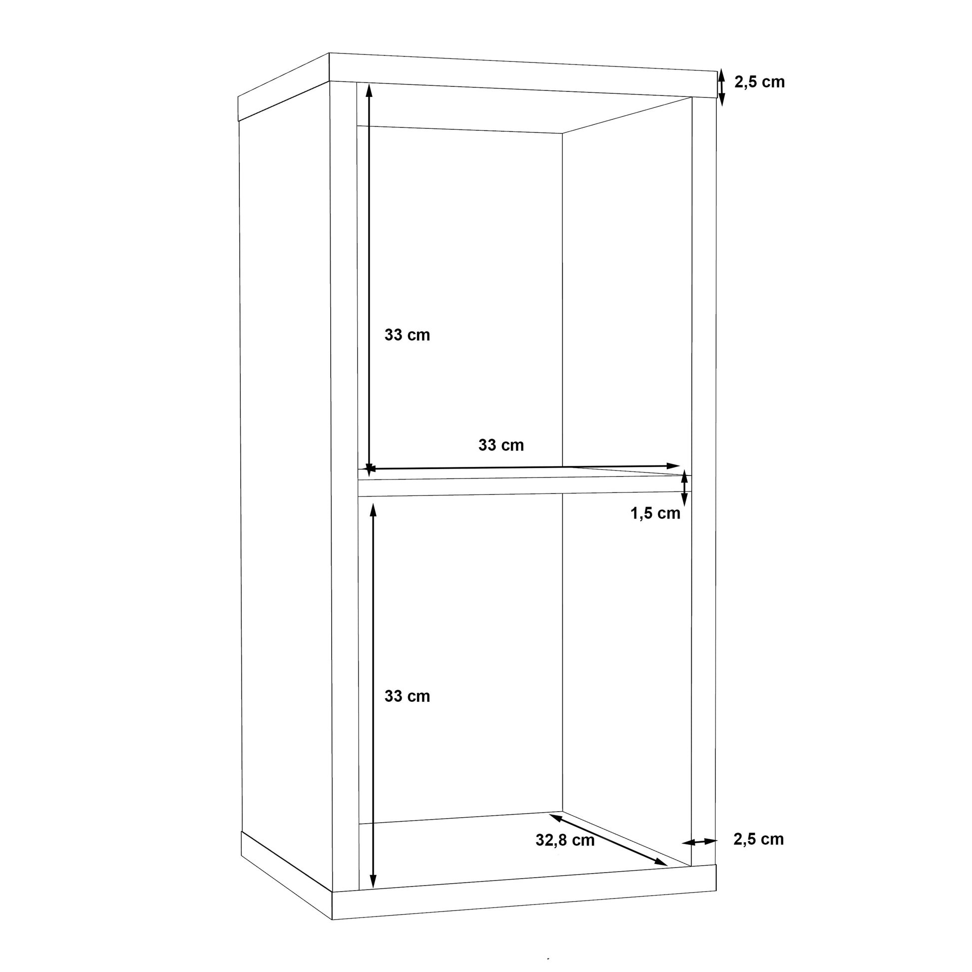 Cote | Furniture Mauro 1 Shelf Cube Storage Unit - Concrete Grey Mauro, Shelving 801mxxr111-u39