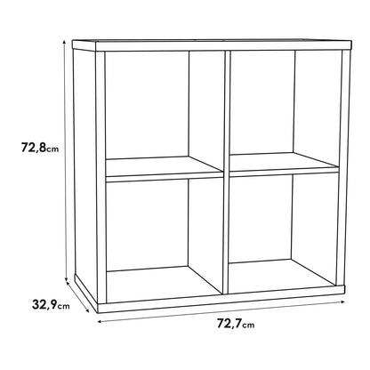 Cote | Furniture Mauro 2x2 Cube Storage Unit - Sonoma Oak Mauro, Side Tables 801mxxr221-d30f