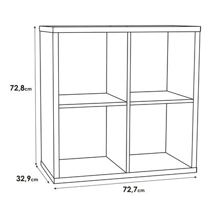 Cote | Furniture Mauro 2x2 Cube Storage Unit - Sand Oak Mauro, Side Tables 801mxxr221-d41f