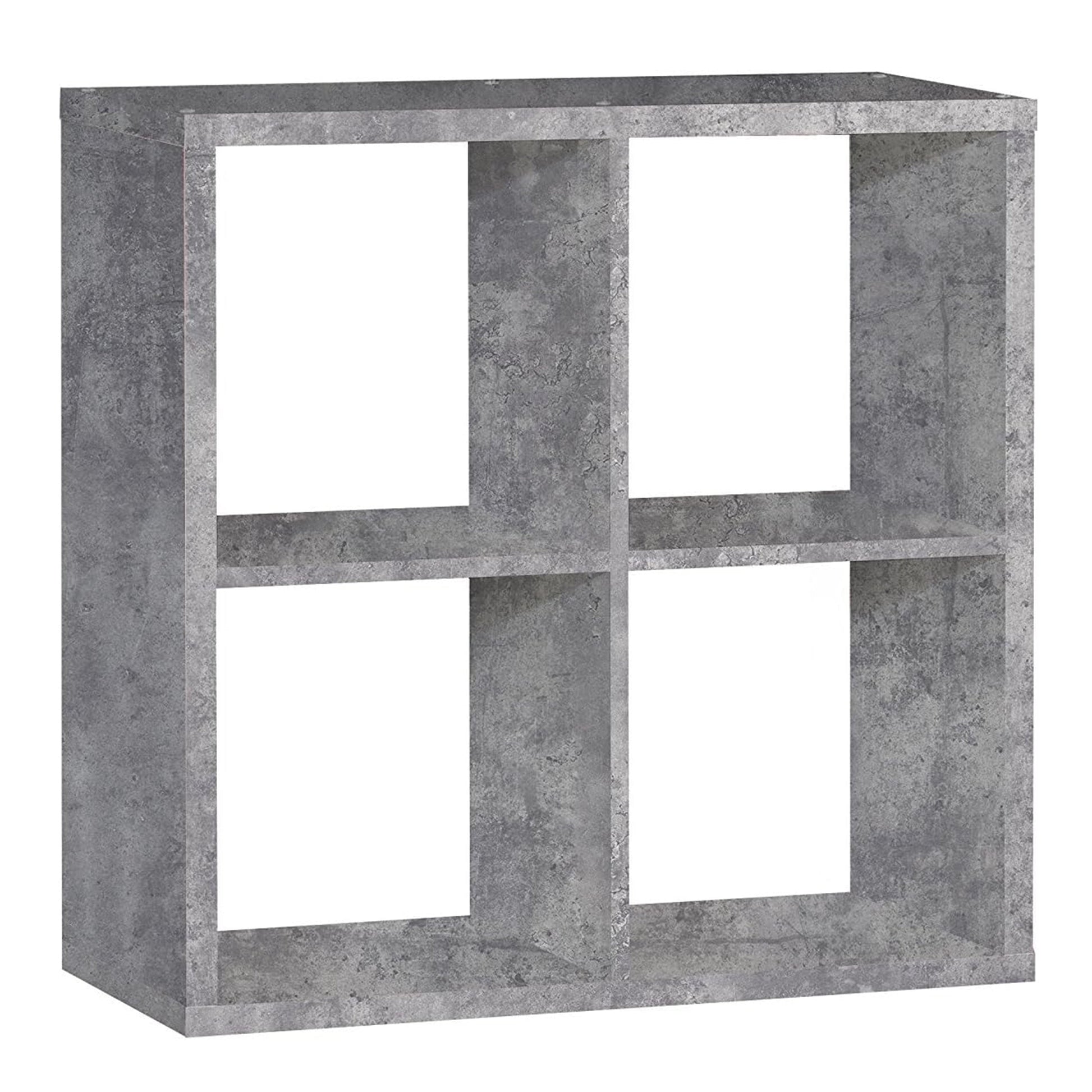 Cote | Furniture Mauro 2x2 Cube Storage Unit - Concrete Grey Mauro, Side Tables 801mxxr221-u39