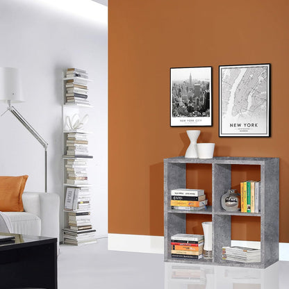 Cote | Furniture Mauro 2x2 Cube Storage Unit - Concrete Grey Mauro, Side Tables 801mxxr221-u39