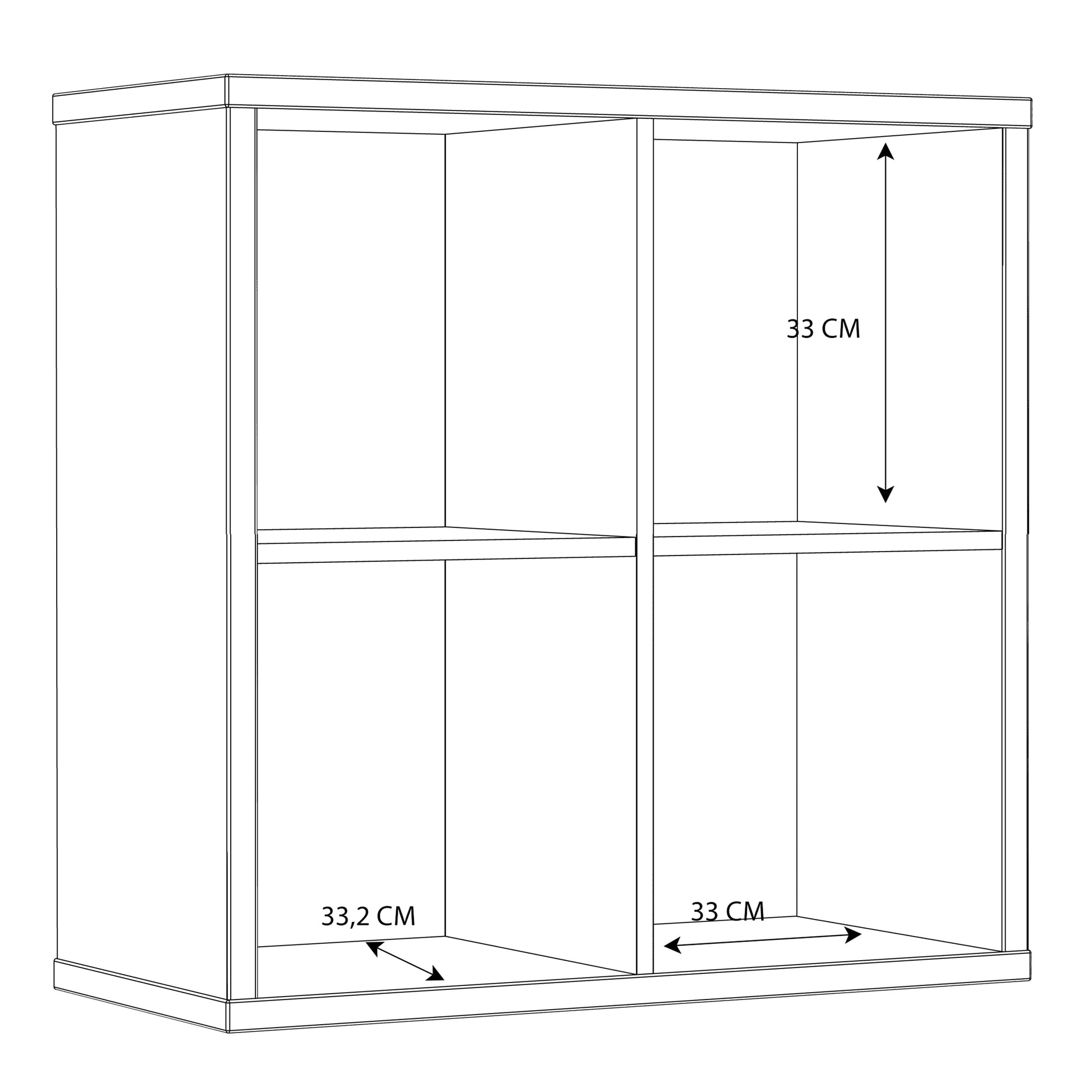 Cote | Furniture Mauro 2x2 Cube Storage Unit - High Gloss White Mauro, Shelving 801mxxr221-v92