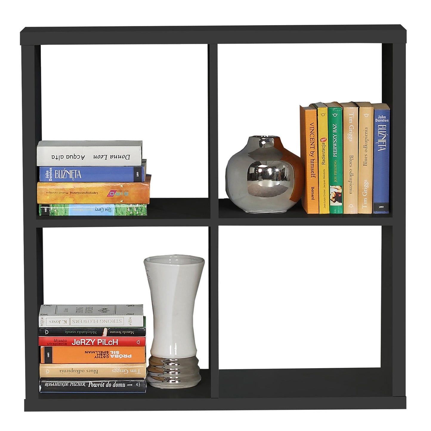 Cote | Furniture Mauro 2x2 Cube Storage Unit - Black Mauro, Shelving 801mxxr221-z13m