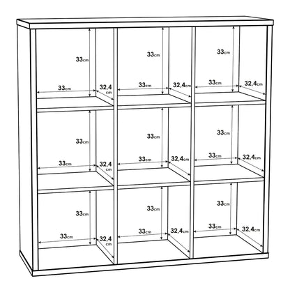 Cote | Furniture Mauro 3x3 Cube Storage Unit -  Matt White Mauro, Side Tables 801mxxr331-120