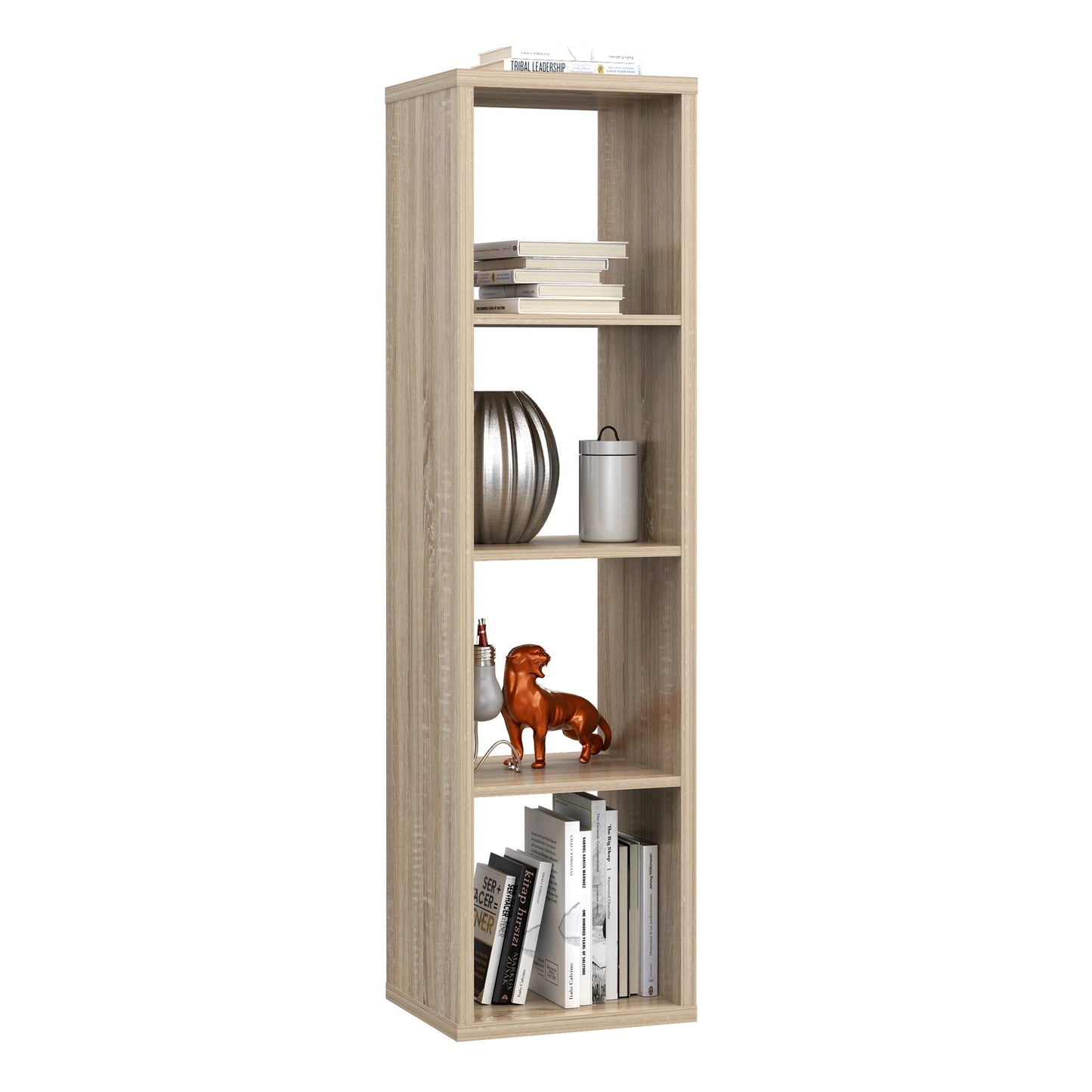 Cote | Furniture Mauro 3 Cube Shelves Storage Unit - Sonoma Oak Mauro, Side Tables 801mxxr411-d30f