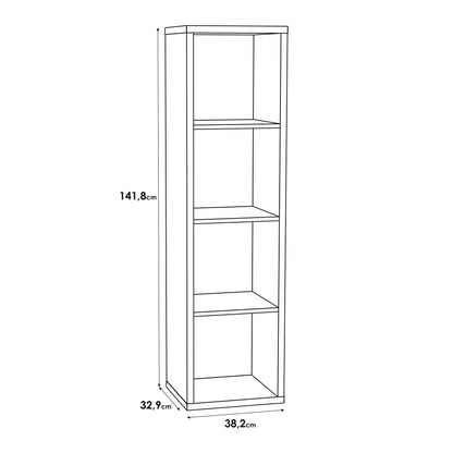 Cote | Furniture Mauro 3 Cube Shelves Storage Unit - Sonoma Oak Mauro, Side Tables 801mxxr411-d30f