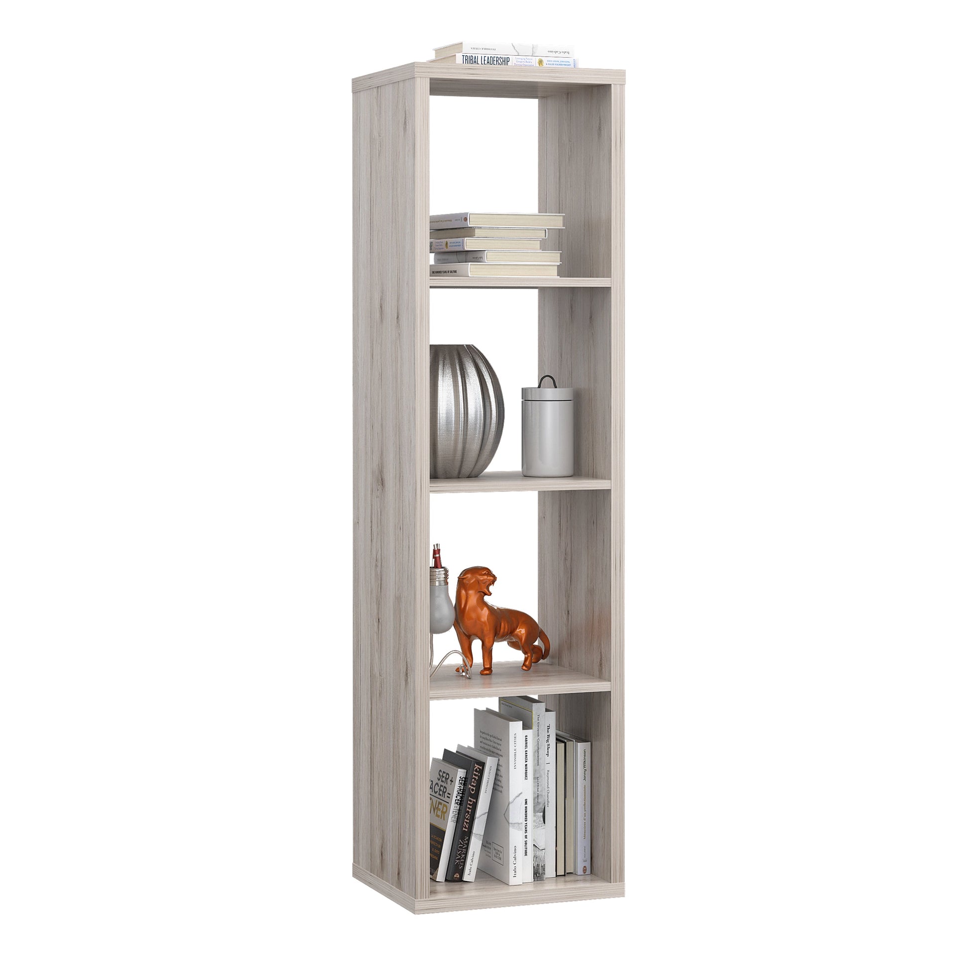 Cote | Furniture Mauro 3 Cube Shelves Storage Unit - Sand Oak Mauro, Side Tables 801mxxr411-d41f