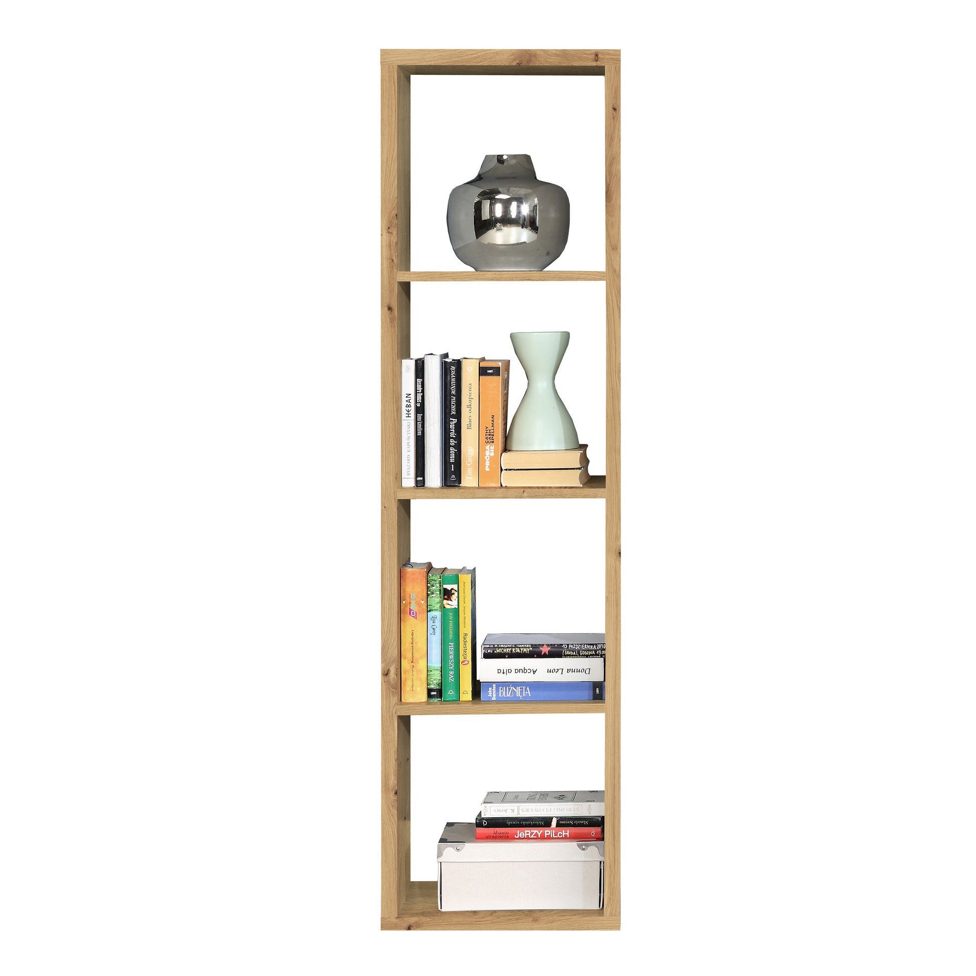 Cote | Furniture Mauro 3 Shelves Cube Storage Unit - Artisan Oak Mauro, Shelving 801mxxr411-d78