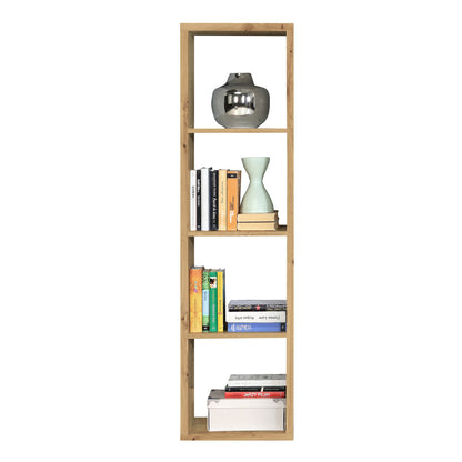 Cote | Furniture Mauro 3 Shelves Cube Storage Unit - Artisan Oak Mauro, Shelving 801mxxr411-d78