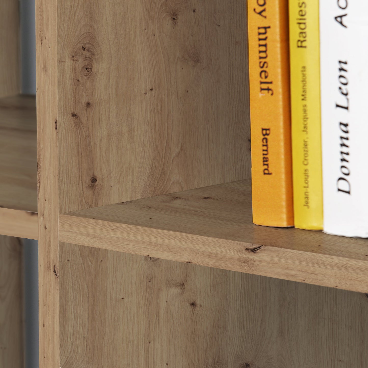 Cote | Furniture Mauro 3 Shelves Cube Storage Unit - Artisan Oak Mauro, Shelving 801mxxr411-d78