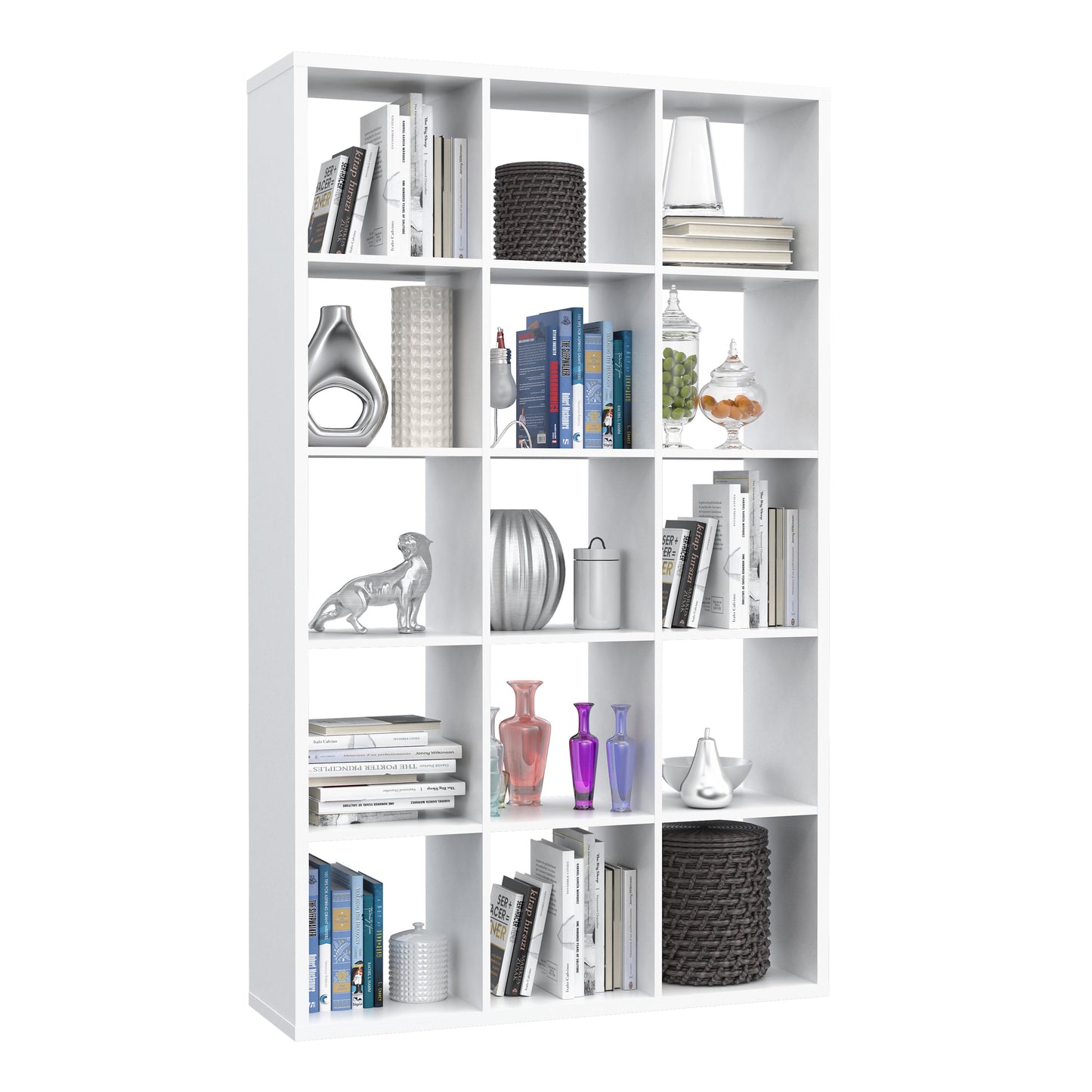 Cote | Furniture Mauro 3x5 Cube Storage Unit - White Mauro, Side Tables 801mxxr431-120