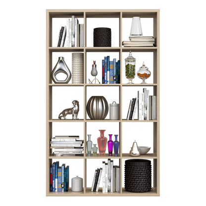 Cote | Furniture Mauro 3x5 Cube Storage Unit - Sonoma Oak Mauro, Side Tables 801mxxr431-d30f