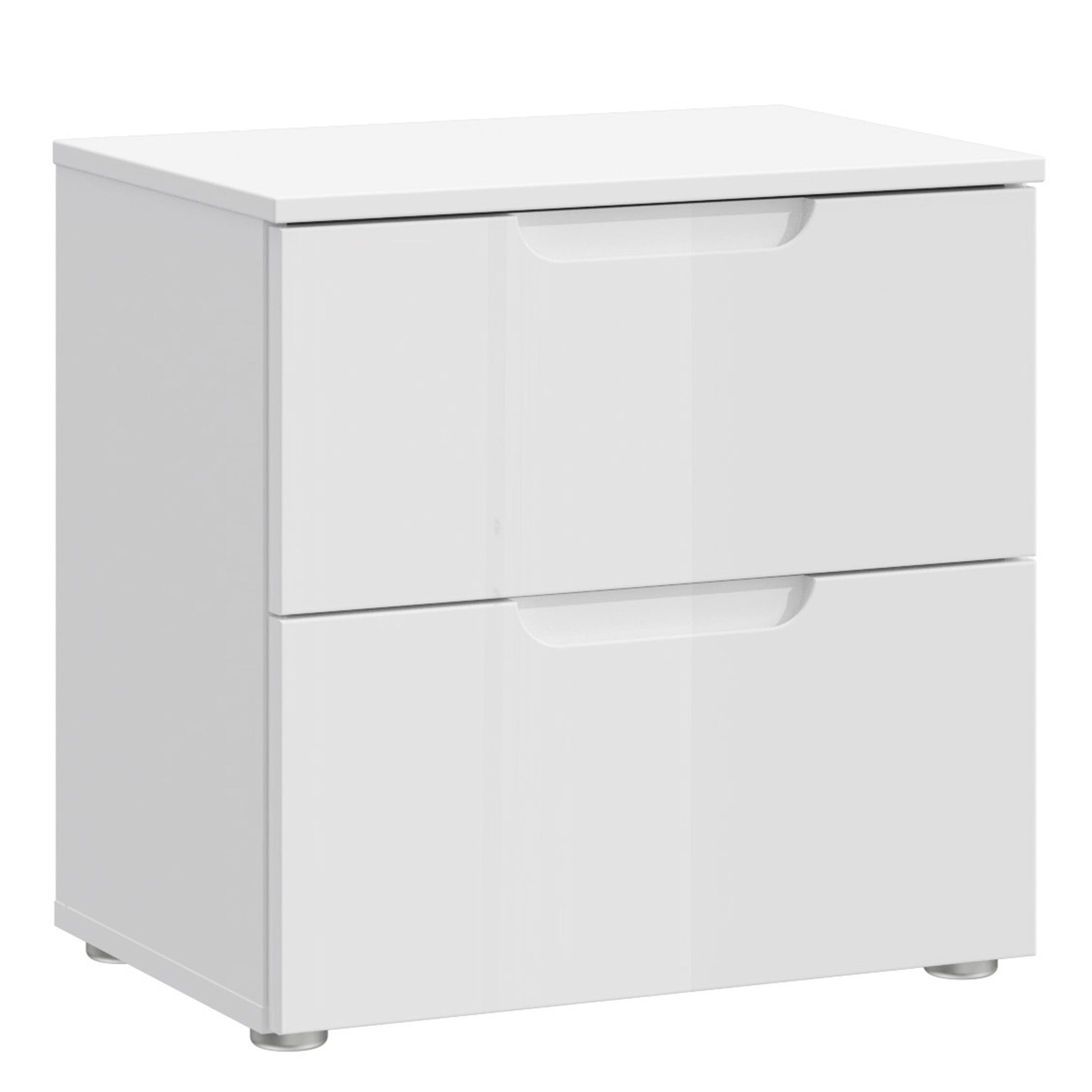 Cote | Furniture Sienna Bedside Table, 2 Drawer - White  Sienna, Bedside Tables 801snnk011-v29