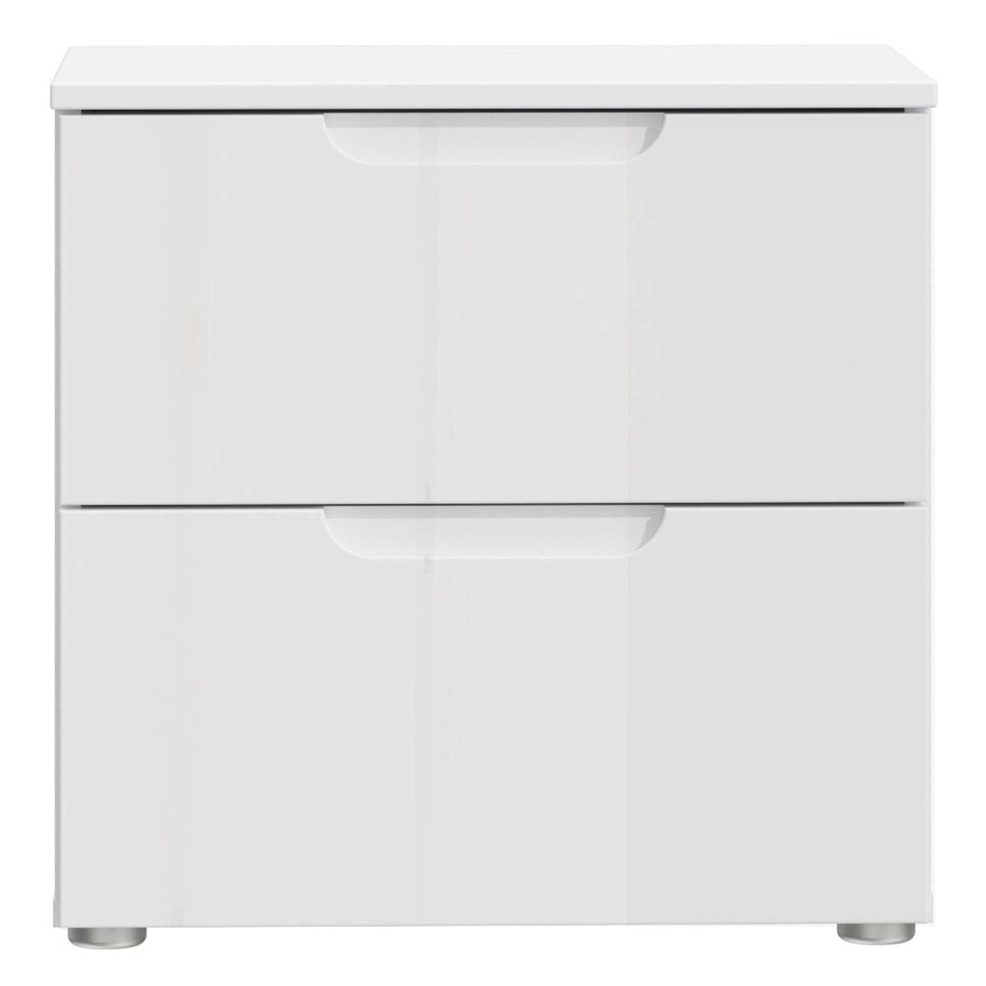 Cote | Furniture Sienna Bedside Table, 2 Drawer - White  Sienna, Bedside Tables 801snnk011-v29