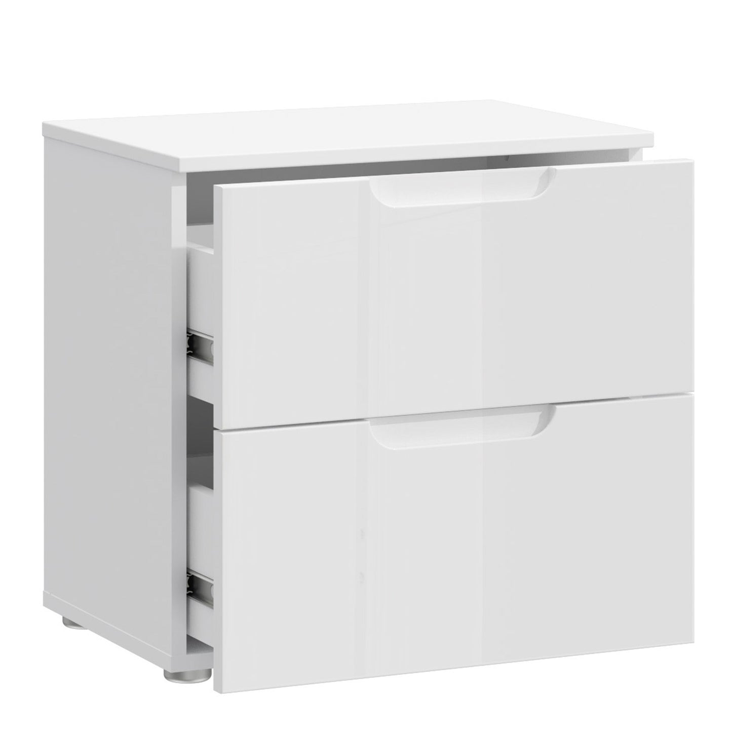 Cote | Furniture Sienna Bedside Table, 2 Drawer - White  Sienna, Bedside Tables 801snnk011-v29