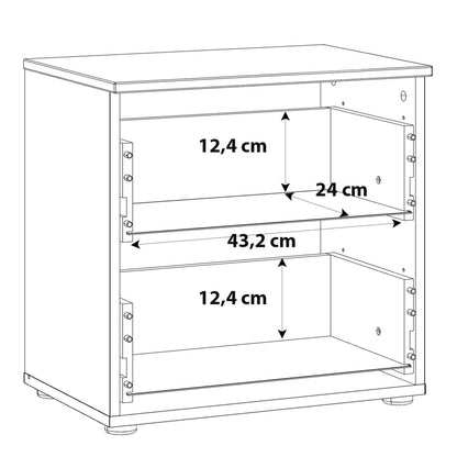 Cote | Furniture Sienna Bedside Table, 2 Drawer - White  Sienna, Bedside Tables 801snnk011-v29