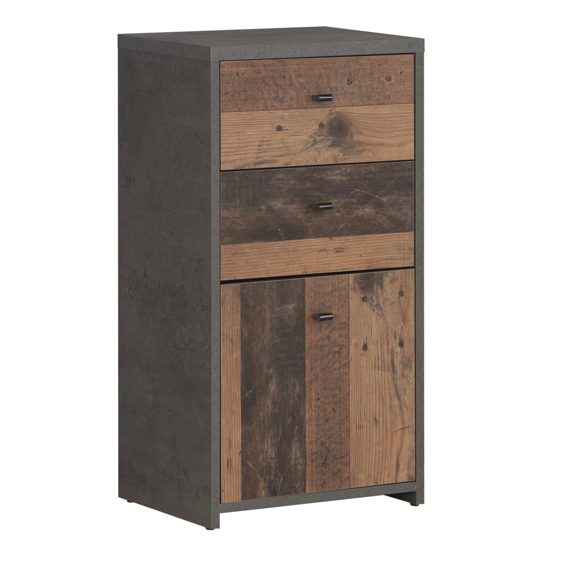 Cote | Furniture Best Chest Cabinet with 2 Drawer, 1 Door - Vintage Style Wood Best Chest, Chest of Drawers 801sqnk211-c764