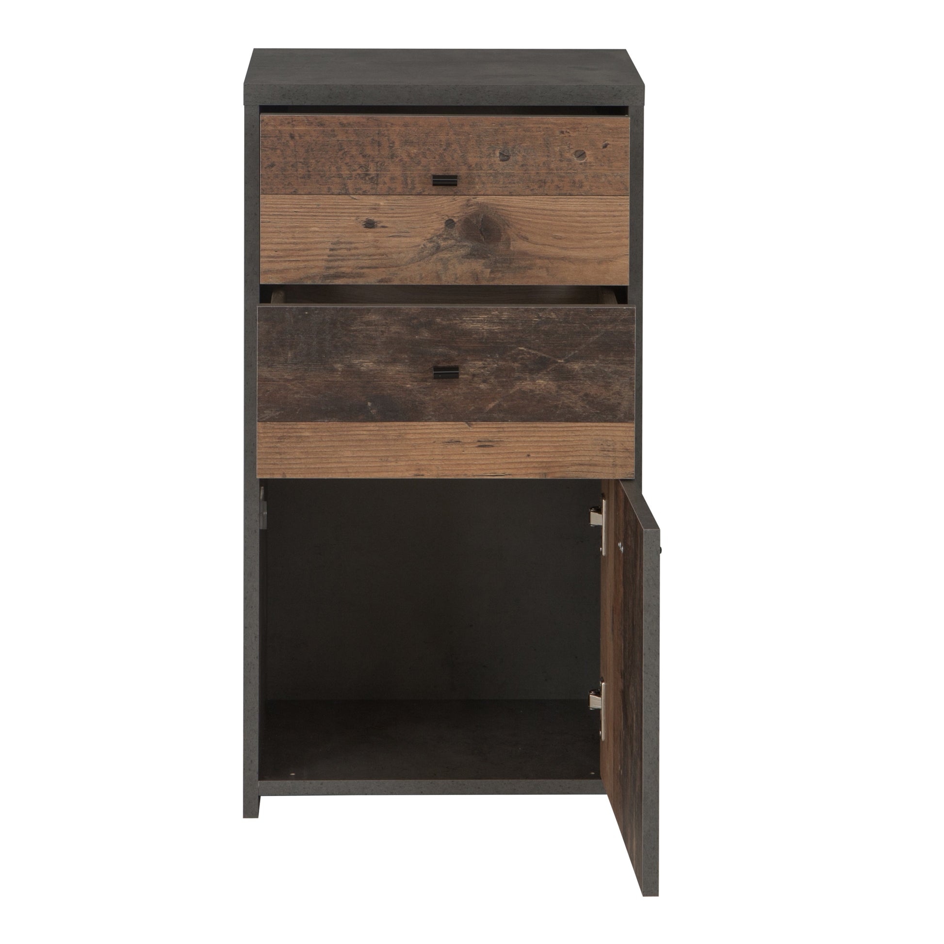 Cote | Furniture Best Chest Cabinet with 2 Drawer, 1 Door - Vintage Style Wood Best Chest, Chest of Drawers 801sqnk211-c764