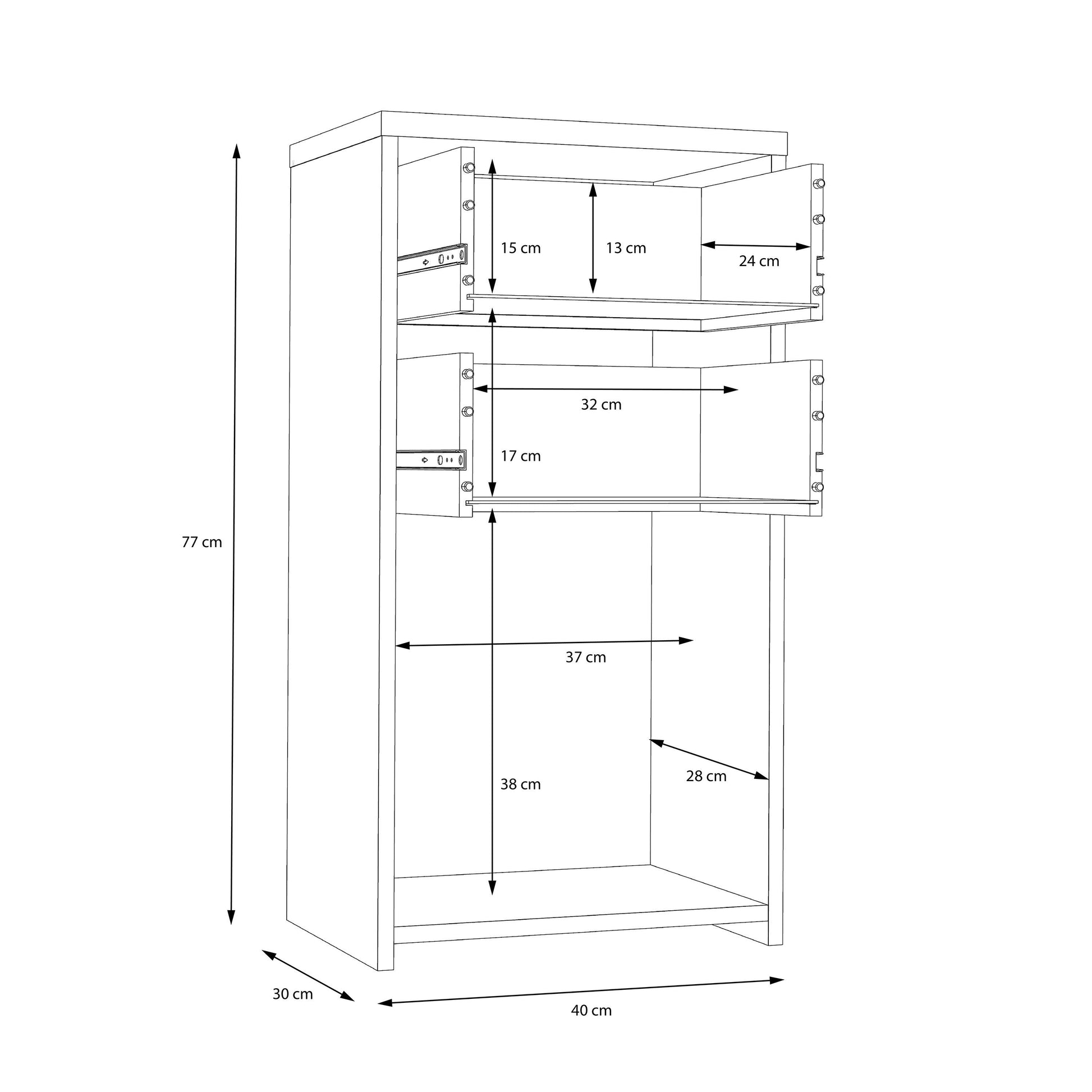 Cote | Furniture Best Chest Cabinet with 2 Drawer, 1 Door - Vintage Style Wood Best Chest, Chest of Drawers 801sqnk211-c764