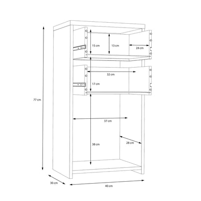 Cote | Furniture Best Chest Cabinet with 2 Drawer, 1 Door - Vintage Style Wood Best Chest, Chest of Drawers 801sqnk211-c764